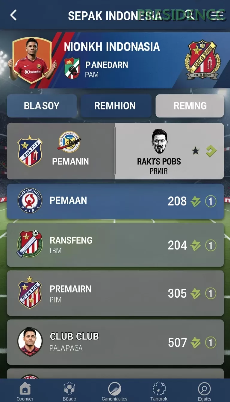 Cuplikan layar FBRP88 — halaman utama