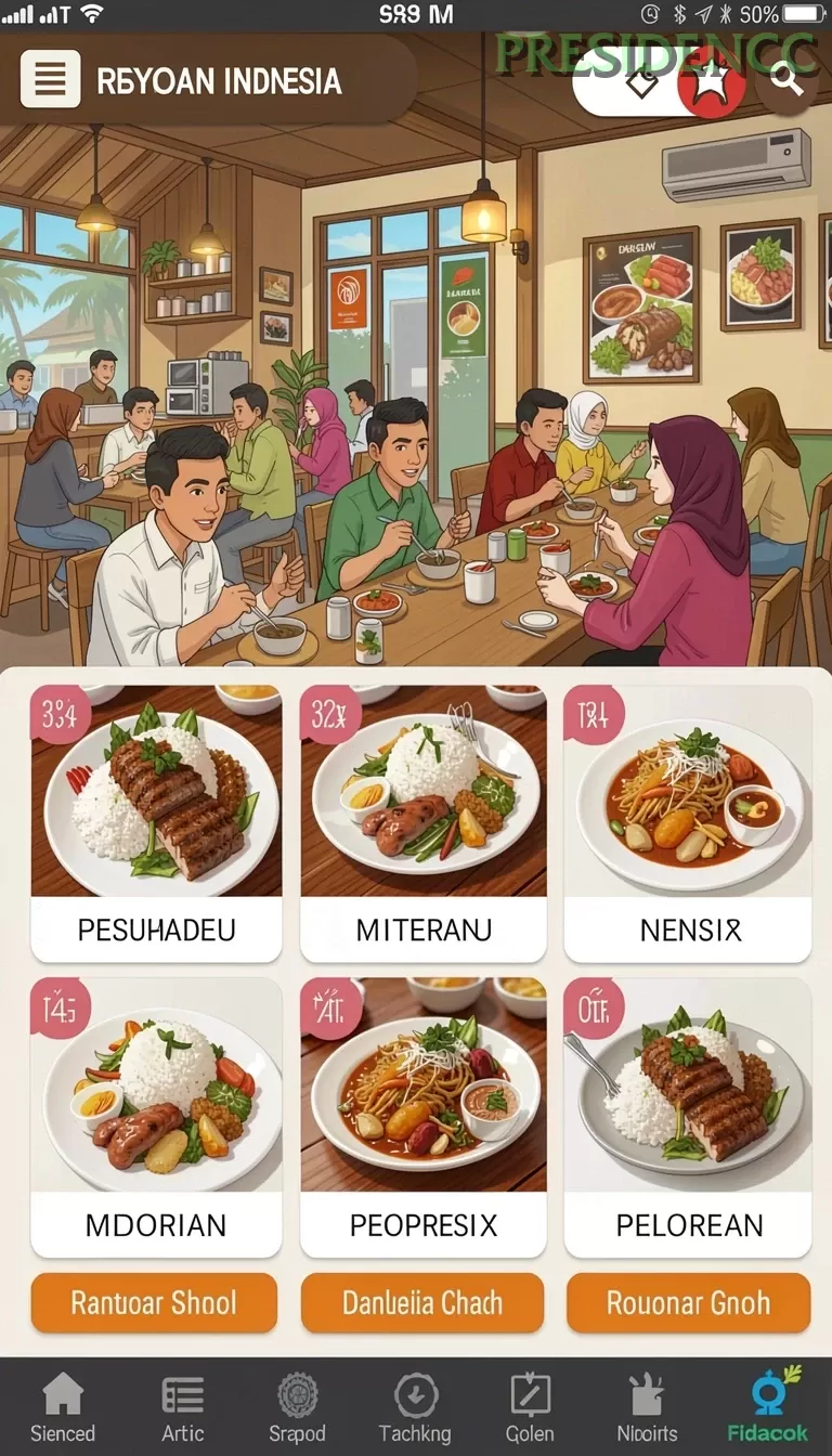 Cuplikan layar FBRP88 — menu navigasi