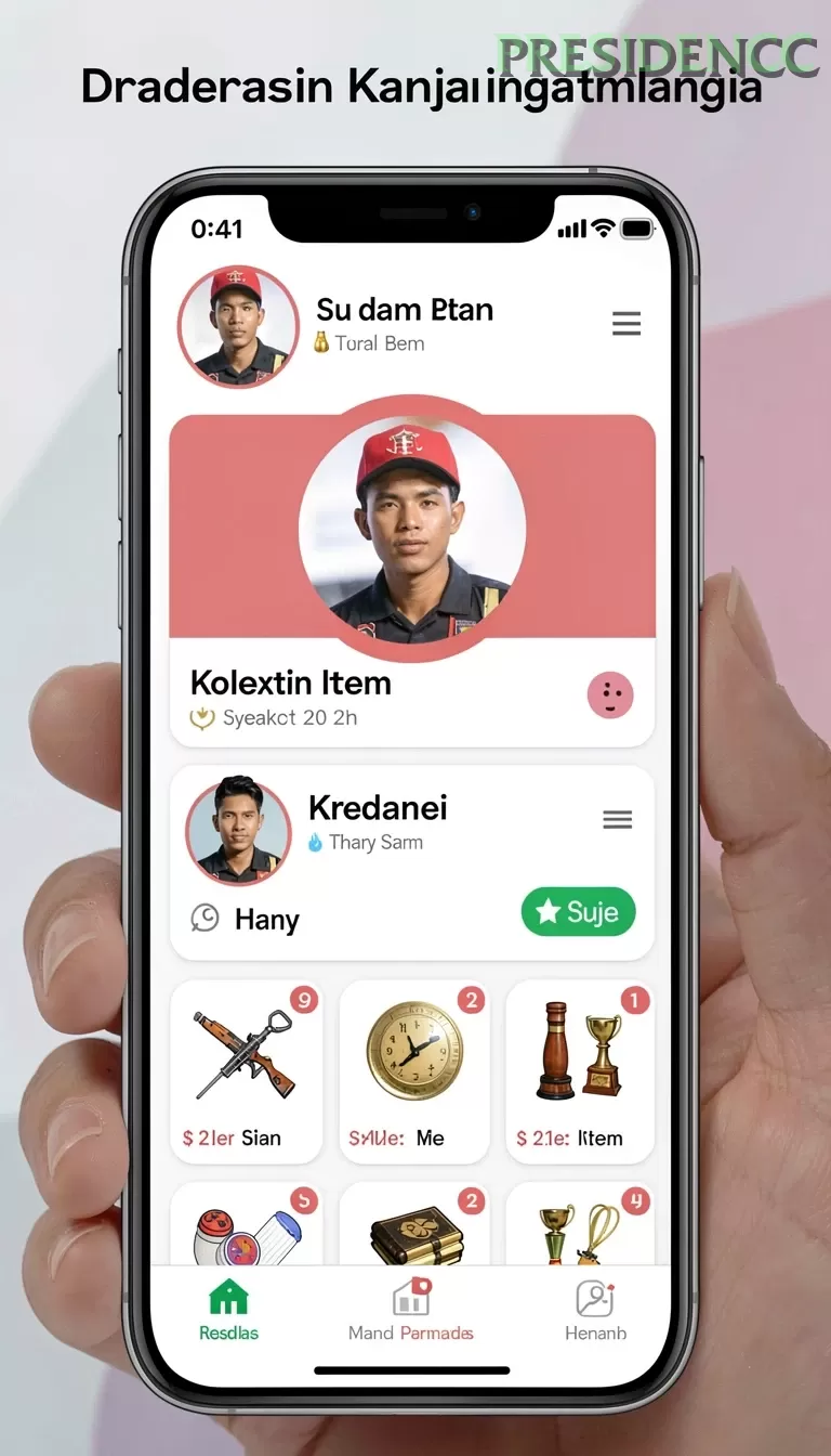 Cuplikan layar LANGITHOKI — menu navigasi